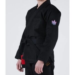 Kingz Empowered Collection BJJ Gi TOP ONLY Womens F2 Black 100% Cotton Jiu Jitsu